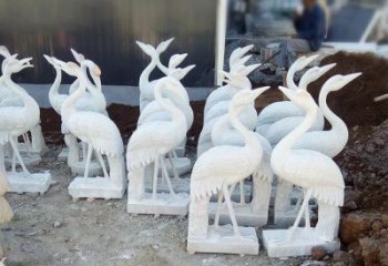 绵阳精美工艺，传统雕刻——仙鹤石塑
