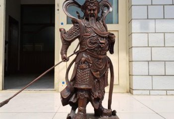 绵阳唯美古典风格关公铜雕像