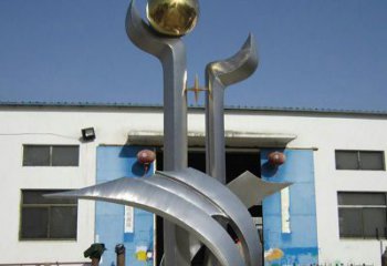 绵阳中领雕塑：不锈钢树叶雕塑，精美绝伦