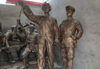 绵阳青年时期毛主席铜雕，纪念未来的英雄