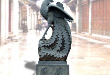 绵阳匠心之作——青石仿古凤凰雕塑
