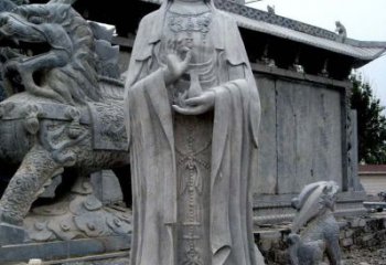 绵阳青石仿古观音雕像|传承古代神话传统