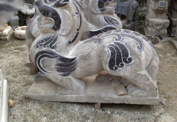 绵阳手工精雕青石貔貅雕塑
