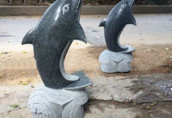 绵阳青石海豚雕塑--精致好看与象征意义一起令人惊叹