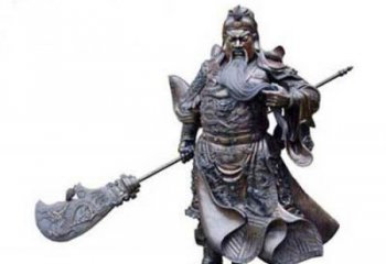 绵阳关羽青铜雕塑，传承历史的精神