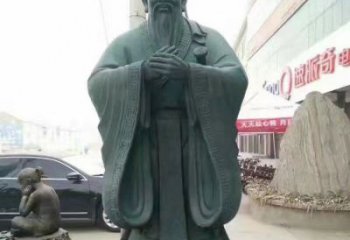 绵阳精美的青铜孔子雕像