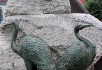 绵阳青铜仙鹤公园动物雕塑--令人叹为观止的完美艺术品