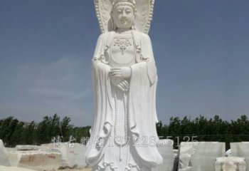 绵阳观赏性质的三面观音石雕塑