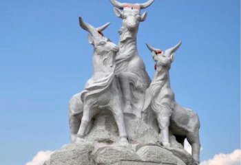 绵阳多彩山羊雕塑精美制作