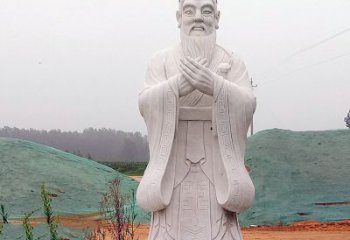 绵阳中领雕塑：精致雕刻的少海公园孔子雕像