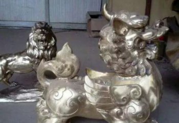 绵阳中领雕塑：貔貅铜雕精致雕塑