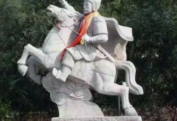 绵阳神帅韩信骑马石雕塑像，领雕塑定制出精美传奇
