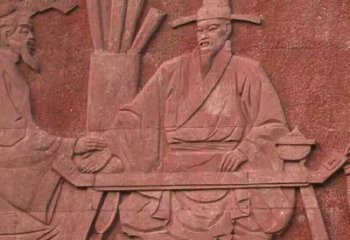 绵阳沈括砂岩浮雕，重现学校历史名人壁画