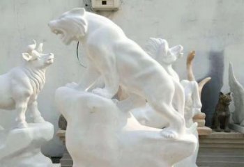 绵阳中领雕塑：汉白玉老虎雕塑