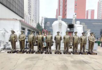 绵阳英勇战士铜雕，荣耀永载史册