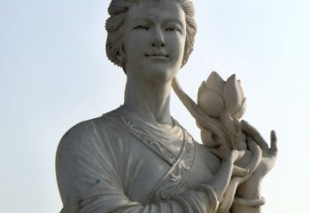 绵阳汉白玉荷花雕塑，精致美丽无双！