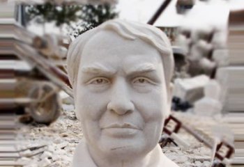 绵阳石雕爱迪生胸像雕塑