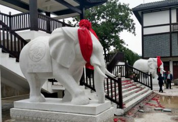 绵阳迎接观音祝福的精美大象观音栏杆