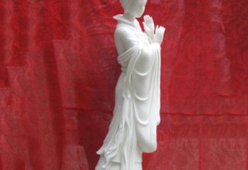 绵阳精美无双的汉白玉貂蝉雕塑