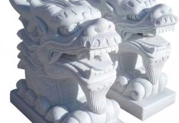 绵阳精致石雕龙头雕塑，打造建筑雕塑景观
