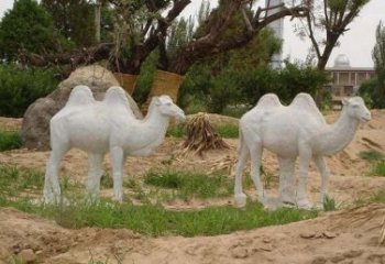 绵阳欣赏大自然，石雕骆驼公园动物雕塑邀请您