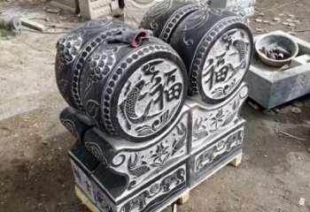 绵阳中领雕塑-石雕门墩貔貅抱鼓