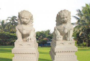 绵阳狮子雕塑增添华贵气息