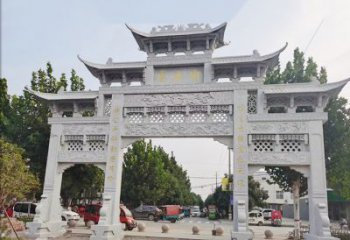 绵阳石雕牌坊-人物雕塑定制