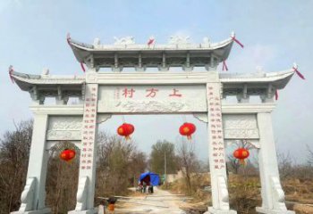 绵阳金色独角兽石雕牌坊