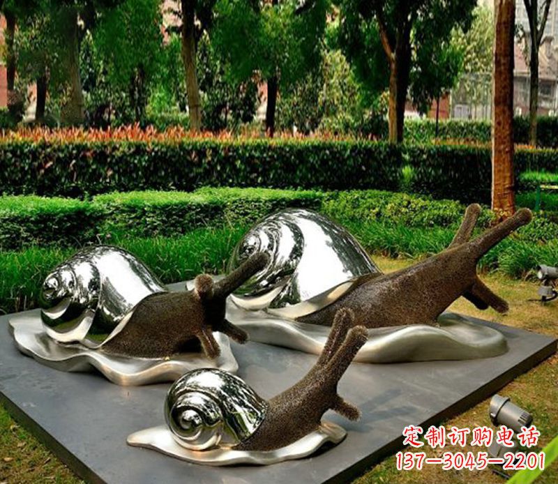 绵阳蜗牛雕塑不锈钢