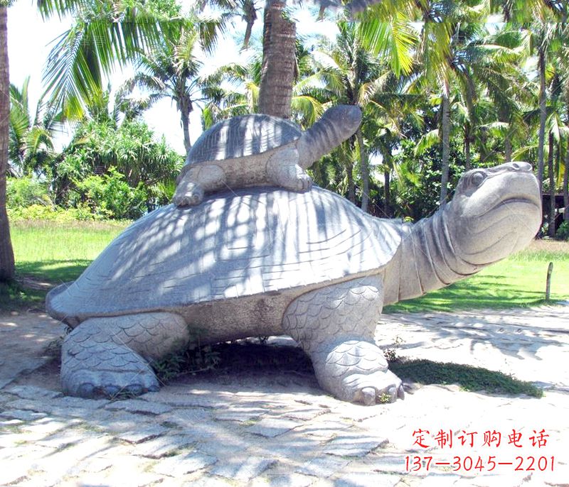 绵阳乌龟母子石雕