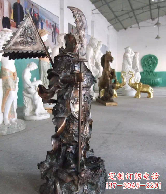 绵阳武财神关公人物铜雕