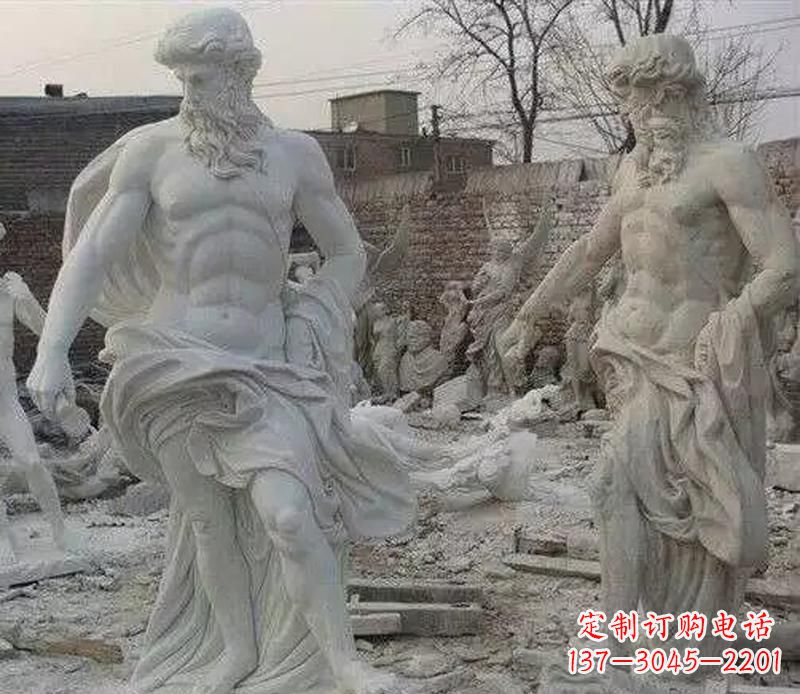 绵阳西方阿基米德人物石雕