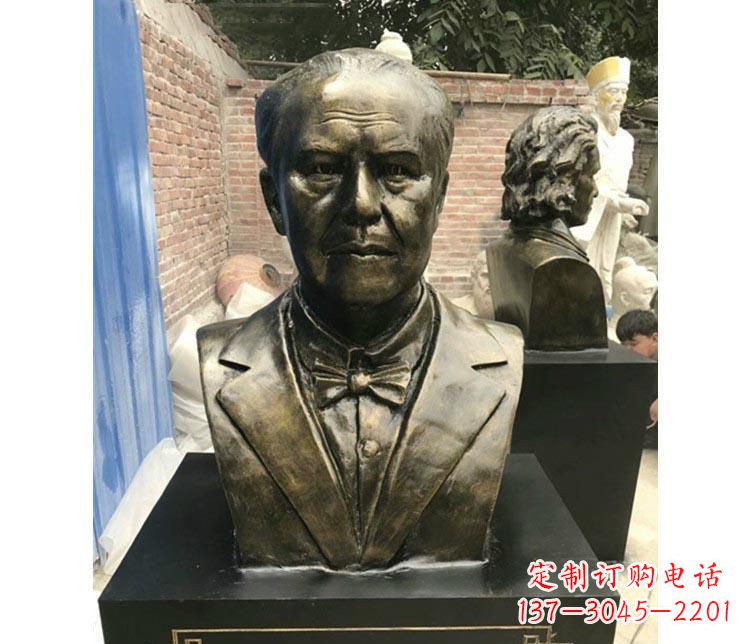 绵阳西方名人爱迪生胸像铜雕