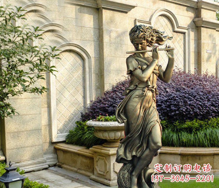 绵阳西方女人别墅景观铜雕塑