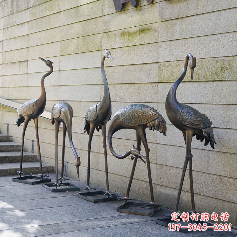 绵阳仙鹤不锈钢雕塑