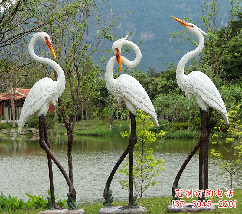 绵阳仙鹤的雕塑