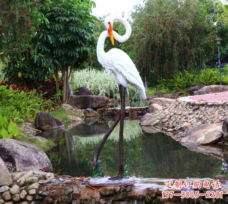 绵阳仙鹤雕塑摆件