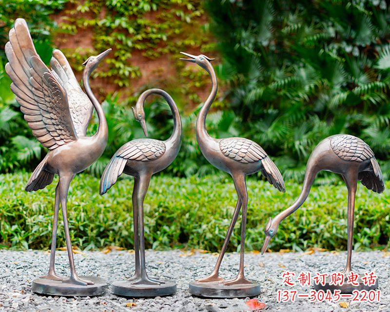 绵阳仙鹤雕像
