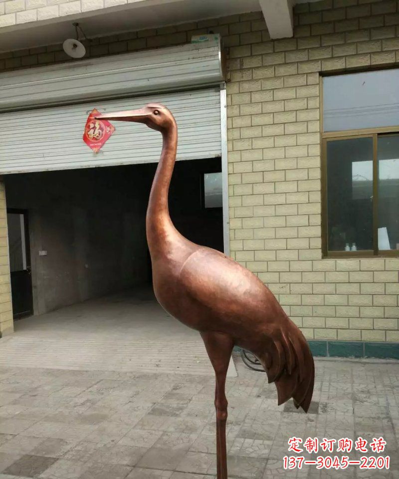 绵阳仙鹤公园动物铜雕 (2)