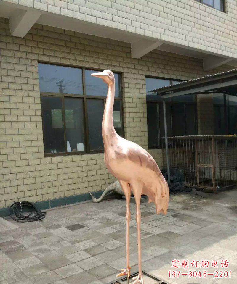 绵阳仙鹤公园动物铜雕