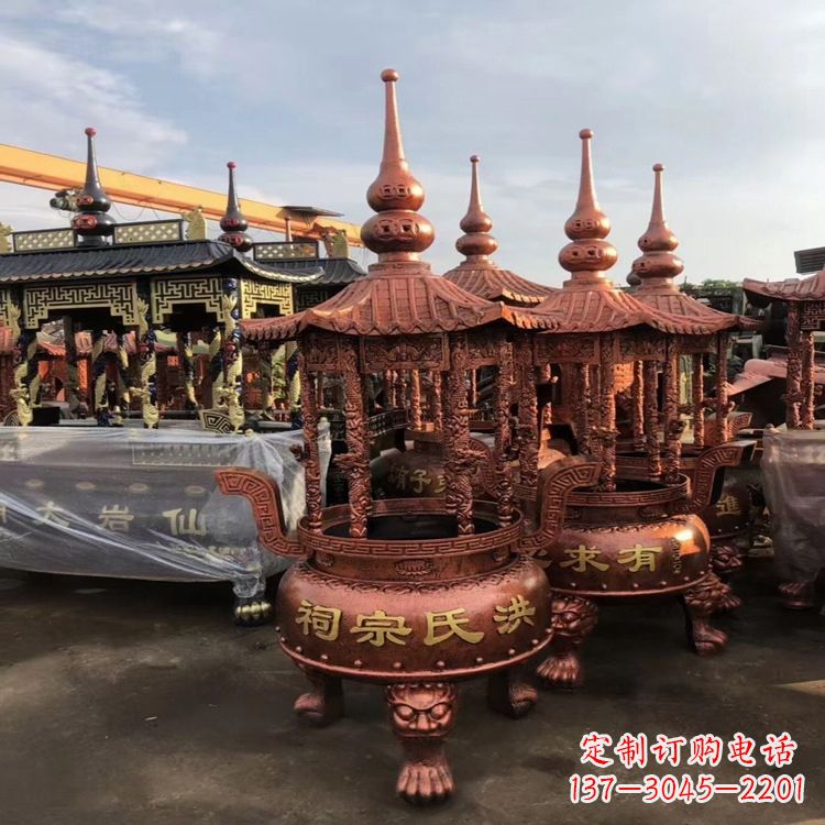 绵阳香炉铜雕