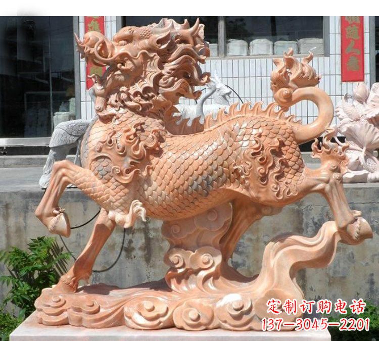 绵阳祥云麒麟石雕