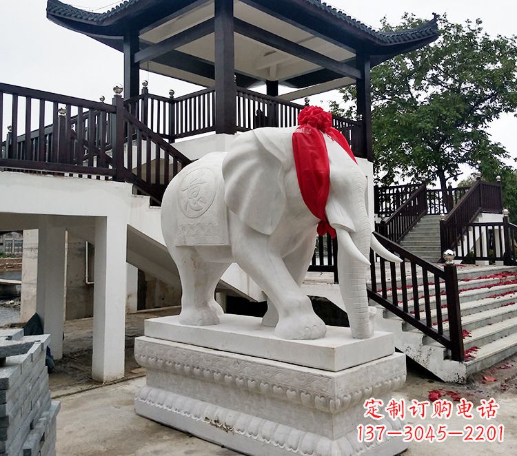 绵阳小孩大象石雕
