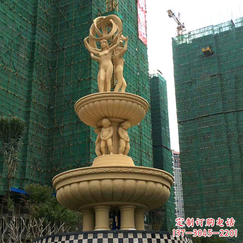 绵阳小区大型欧式人物景观喷泉