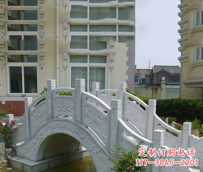 绵阳小区景观大理石拱桥 (2)