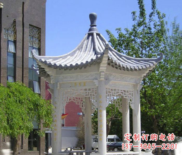绵阳小区景观大理石凉亭