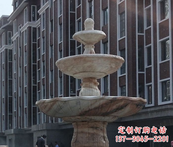 绵阳小区景观大型喷泉石雕 (6)
