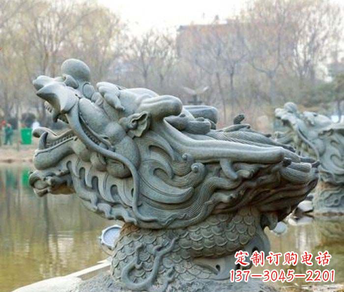 绵阳小区景观龙头喷泉石雕