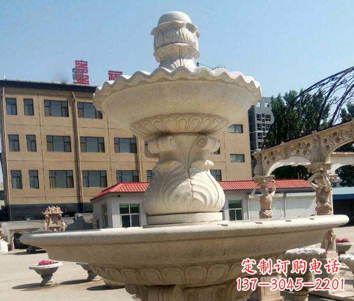 绵阳小区景观砂岩大型喷泉石雕